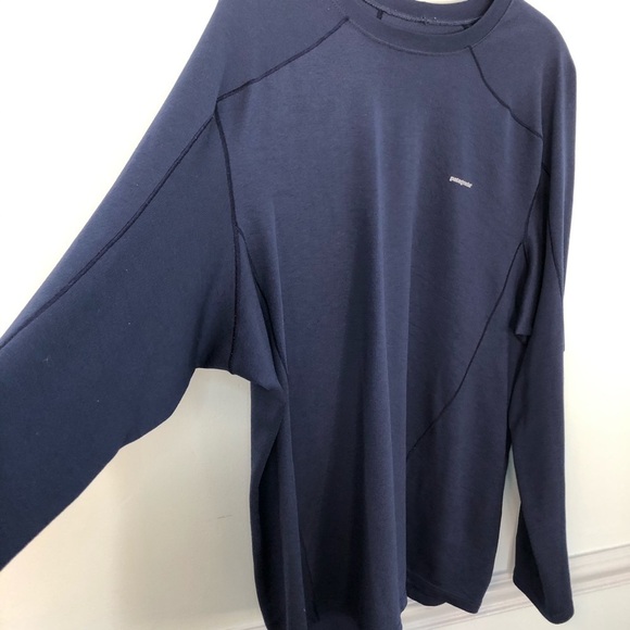 Patagonia Blue Capilene 3 Long sleeve Pullover - Picture 4 of 6